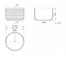 Betonnen bloembak Hydra Ø120 - H:80 cm