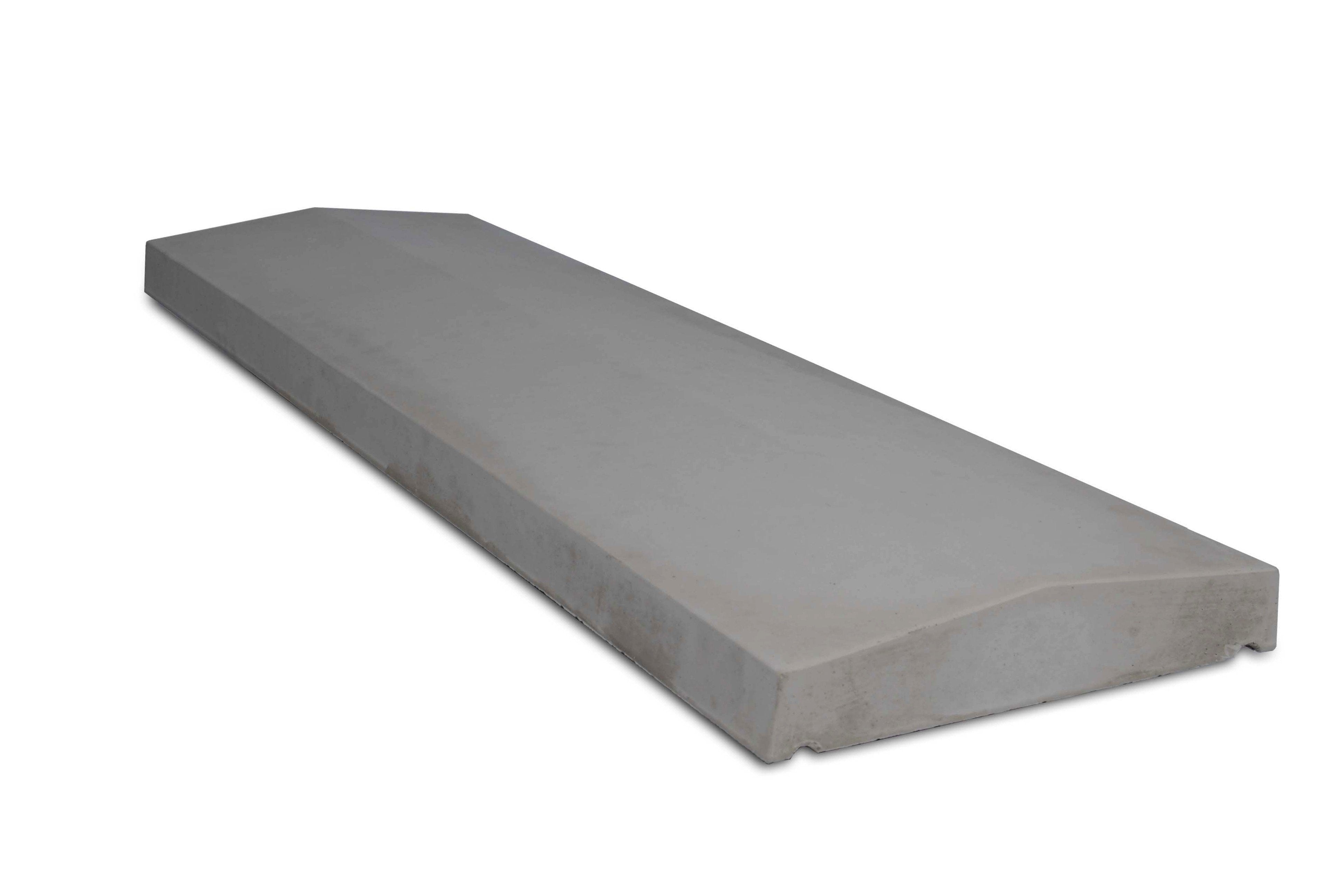 Muurafdekker 2 zijdig 530x60/80 antraciet