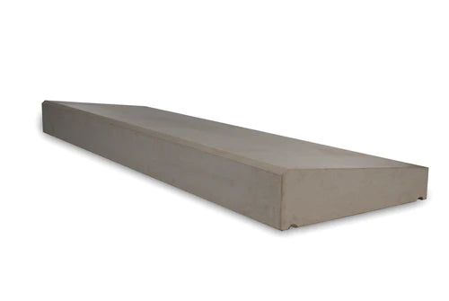 Muurafdekker 1-zijdig 400x55/100 mm grijs