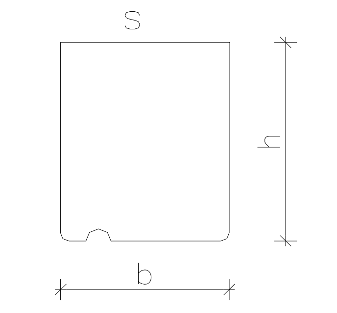 Betonlatei Grijs - 100 x 83 mm