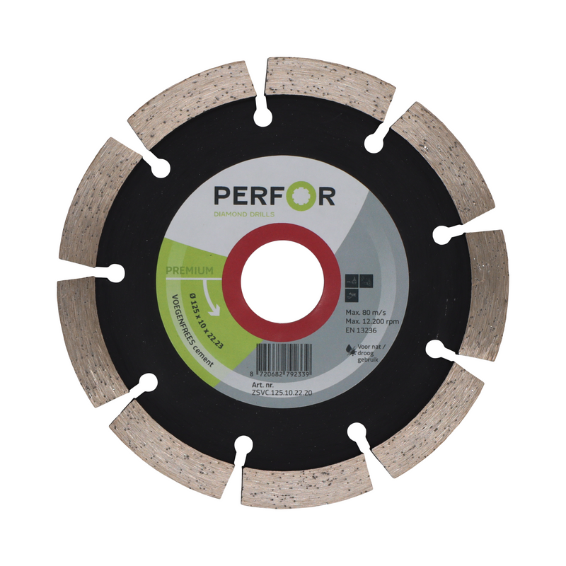 VOEGENFREES cement, Ø125, 10mm breed