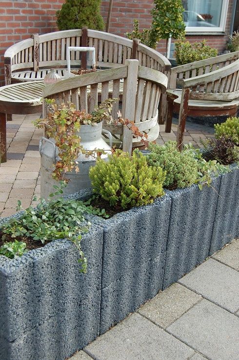 Ridgeflor groot 600x400x250 mm zwart/antraciet