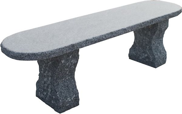 Bank Hardsteen Lyon Black 140x45