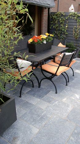 Tegel Marmer Antic Marble 400x400x30 White/Yellow getrommeld