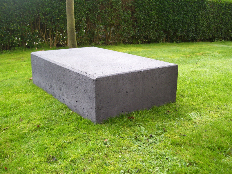 Grijs betonband-traptrede 100x60x25 cm