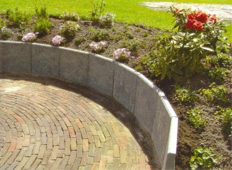 Keerwand 40 cm hoog antraciet