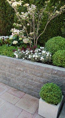 Muurelement Graniet Dark Grey 300x120x120 mm met gekapte kanten