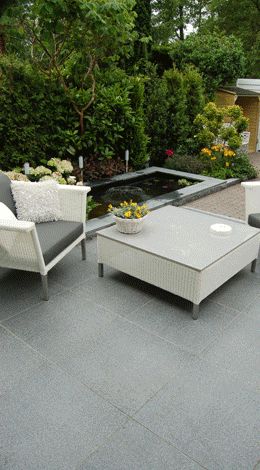 Tegel Keramisch Ceramica Basalto Nero 800x800x18 