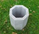 Nr 160w Bloembak Achthoek Ø 35x hg 35cm wit