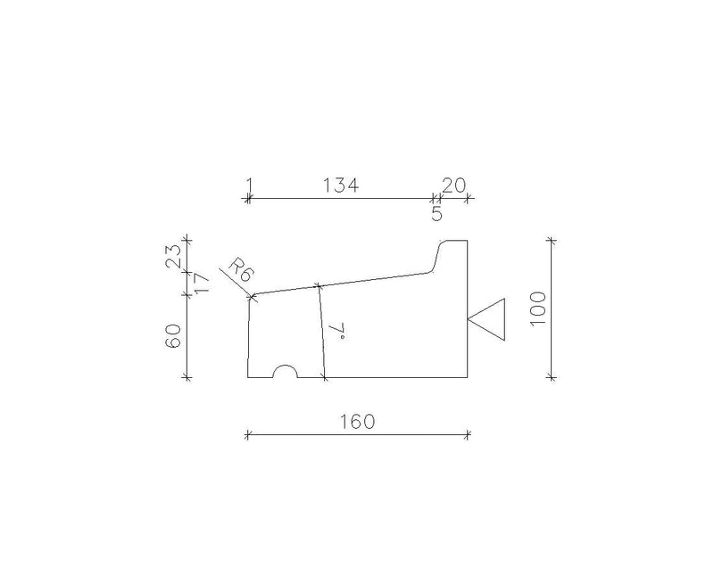 Raamdorpel R2 160x60-100
