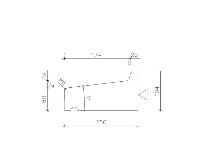 Raamdorpel R2 200x60-104 mm