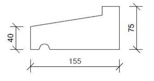 Raamdorpel R3 155x40-75