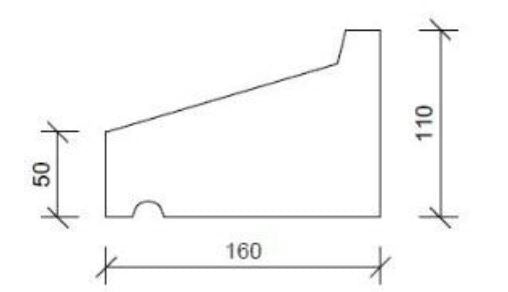 Raamdorpel R3 160x50-110 mm