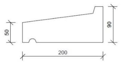 Raamdorpel R3 200x50-90