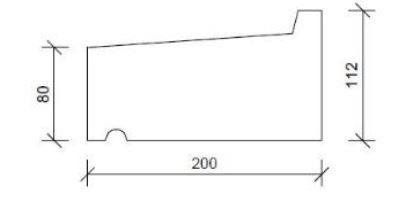 Raamdorpel R3 200x70-145