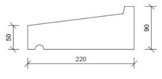 Raamdorpel R3 220x50-90