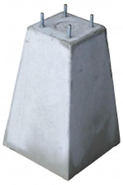 450 mm hoog met 4x draadeind M10 Betonpoer