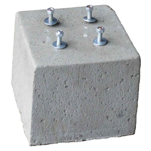 250 mm hoog met 4x draadeind M12 Betonpoer Nr 6125