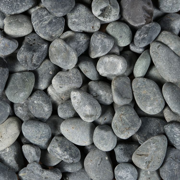Beach Pebbles 40-60mm donker grijs (zak 20 kg)