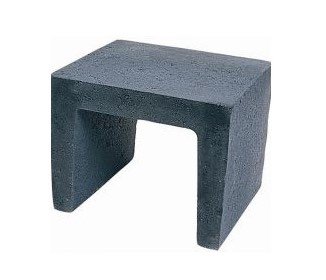 Krukje 40 cm hoog antraciet (40x40x50)