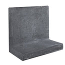 L-element 500x600 en voet 400 mm antraciet