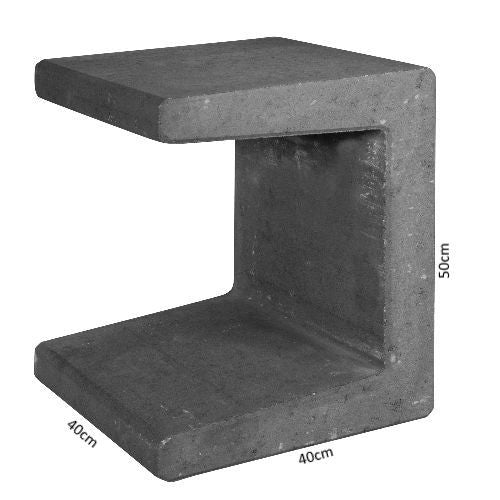 Krukje 40 cm hoog antraciet