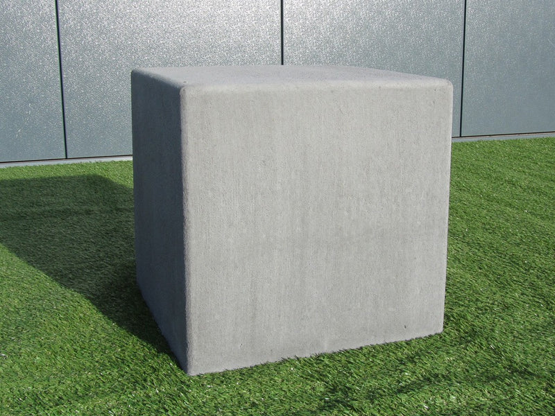 Poef 60x60x60 cm grijs