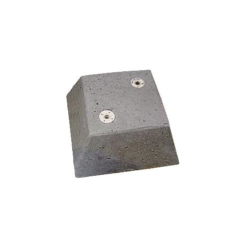 Nr 9. Poer 200 mm hoog met 2x schroefhuls M12