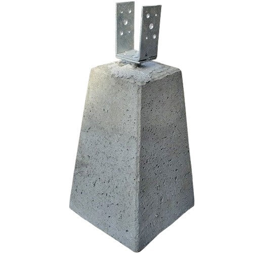 Nr 21A. Poer 400 mm hoog  paalhouder