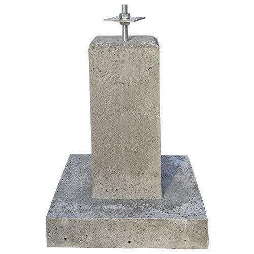Nr 19B. Poer 600 mm hoog 1x M20  incl montageplaat
