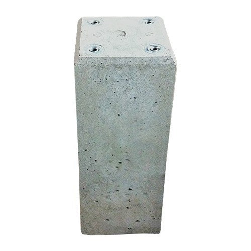 Betonpoer 600 mm hoog met 4x schroefhuls M12