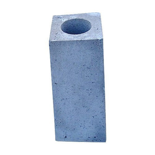 Poer 600 mm hoog met gat Ø 10 cm 56 cm diep