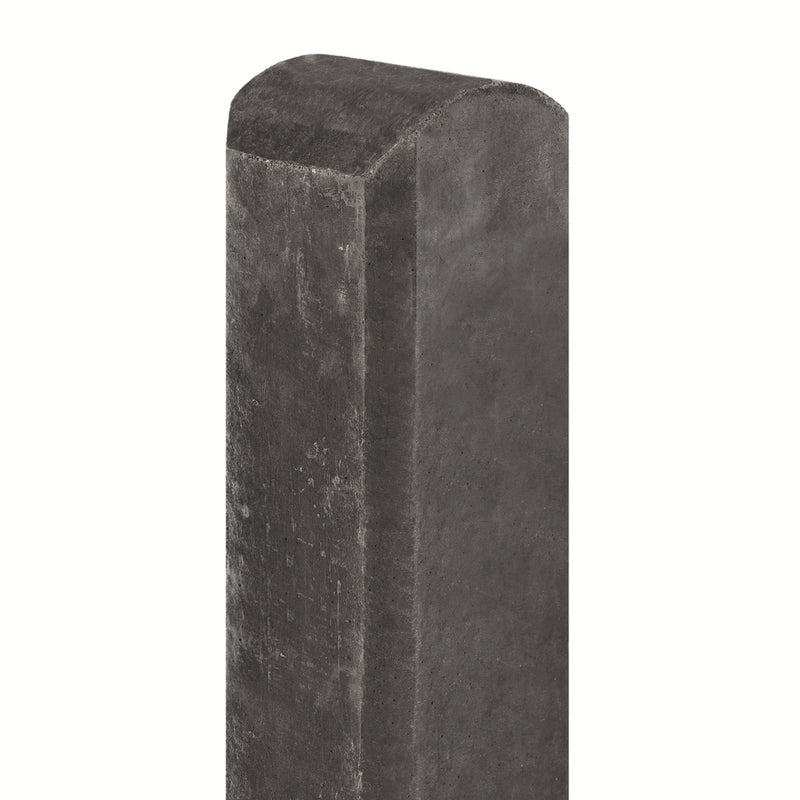 Betonpaal antraciet, ronde kop 10.0x10.0x280cm glad