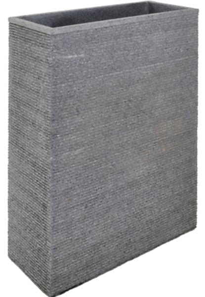 Bloembak 80x20x100 Senina Wall Black