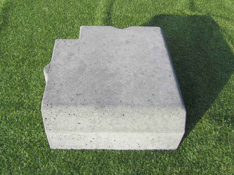 Nr 819bk Hoekband antraciet 38-40x25cm