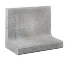 L-element 500x400 en voet 300 mm grijs