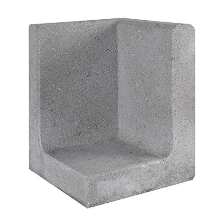 L-element hoek 300x300x400 mm grijs