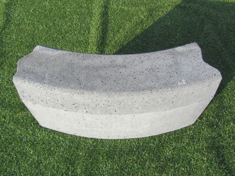 Nr 825bk Bochtband-trottoirband antraciet 18-20x40cm