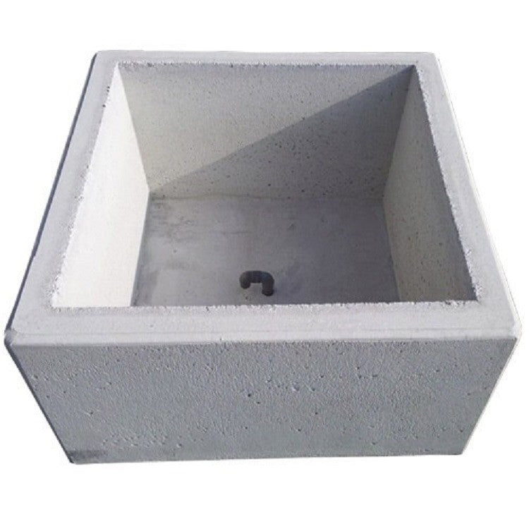Nr 114w Bloembak 60x60x60 wit