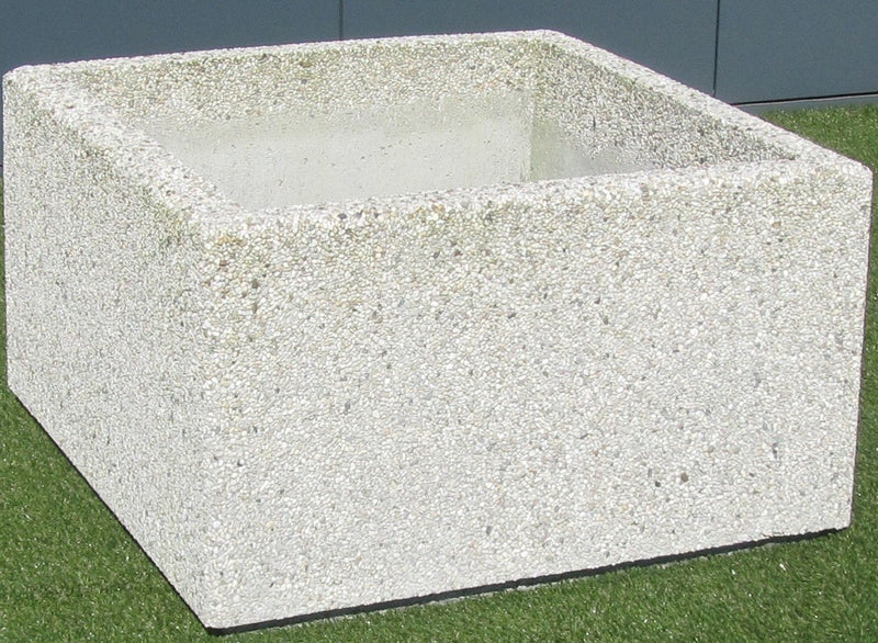 Nr 106gg Bloembak 100x100x40 cm gewassen grind