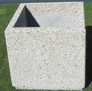 Bloembak 60x60x60 gewassen grind