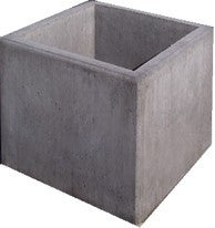 Nr 112gb Bloembak 60x60x60 grijs