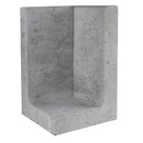 Keerwand hoek 300x300x500 mm grijs