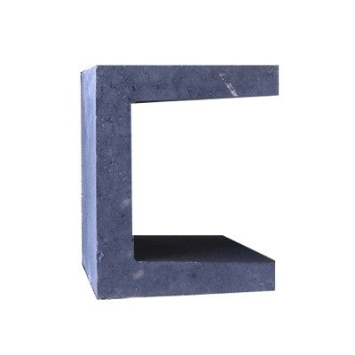 U-element 40 cm hoog antraciet