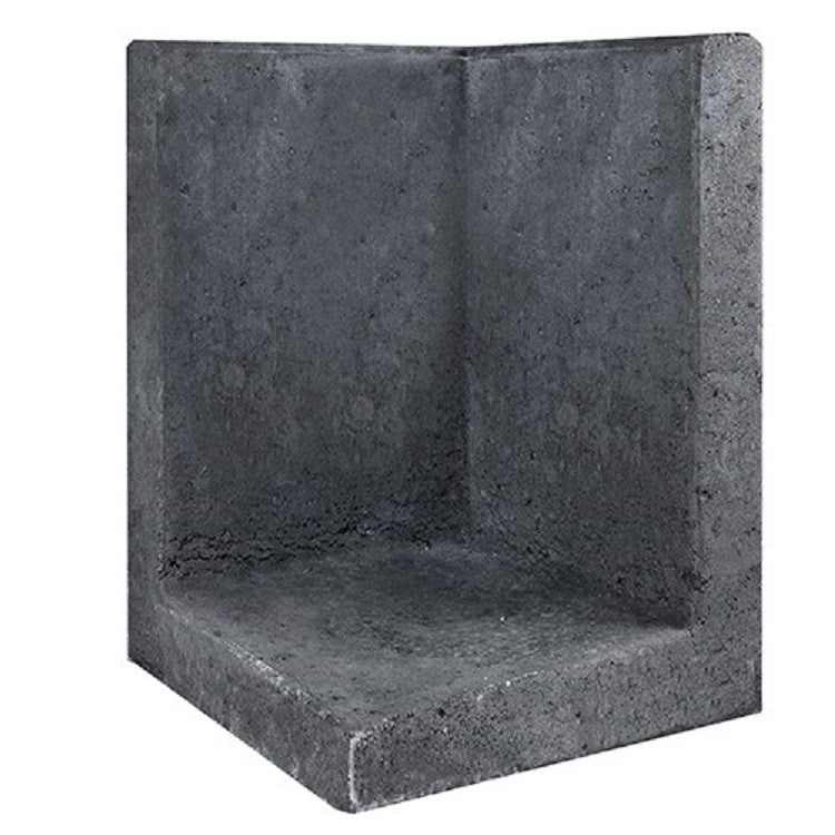 Keerwand hoek 500x500x800 mm antraciet