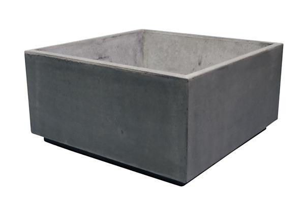 Bloembak 100x40xH35 rechthoek + voet 5 cm